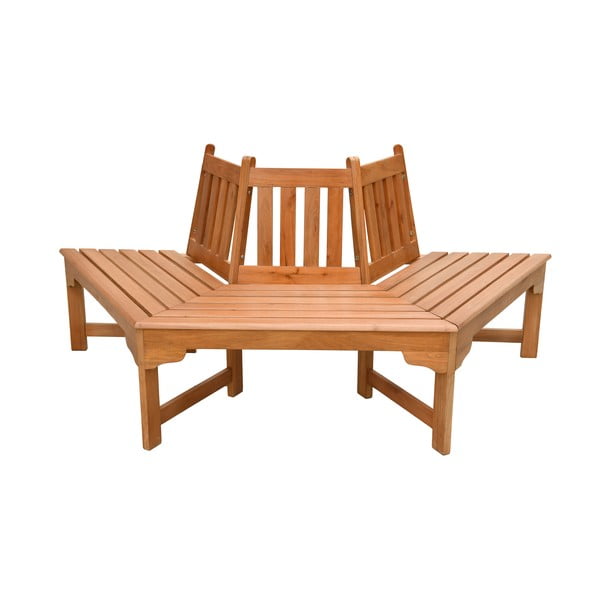 Panca da giardino di colore naturale in legno massiccio Ontario – Garden Pleasure-image-2