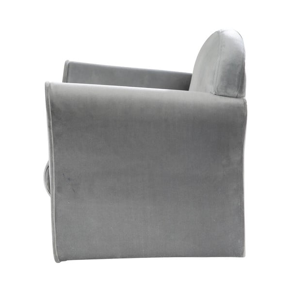 Sedia per bambini in velluto grigio chiaro Lil Sofa - Roba-image-2