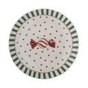 Piatto da dolce bianco in gres a tema natalizio ø 16 cm Yule – Bloomingville