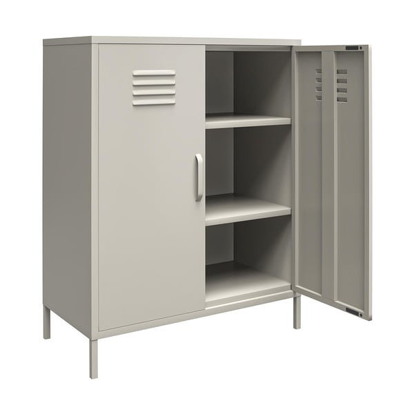 Madia in metallo grigio chiaro 79x100 cm Bradford - Støraa-image-2