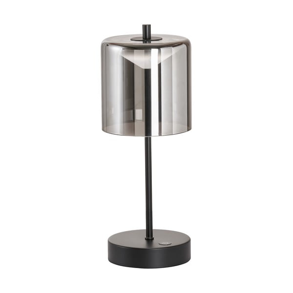 Lampada a LED da tavolo nera/grigio scuro dimmerabile (altezza 34,5 cm) Riva - Fischer & Honsel