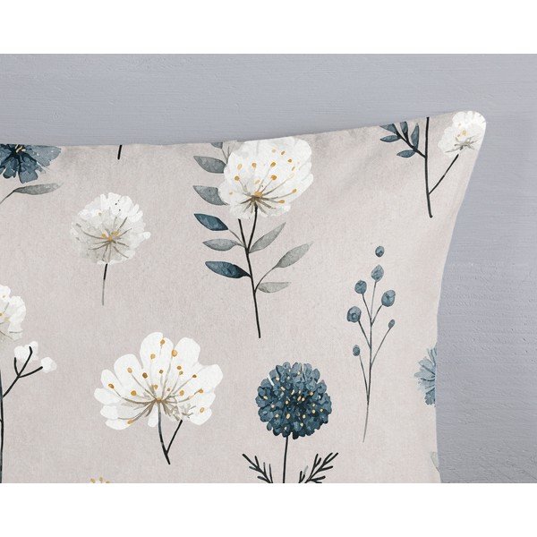 Set copripiumino e federa grigio in flanella per letto singolo 140x200 cm Gioia – Good Morning-image-3