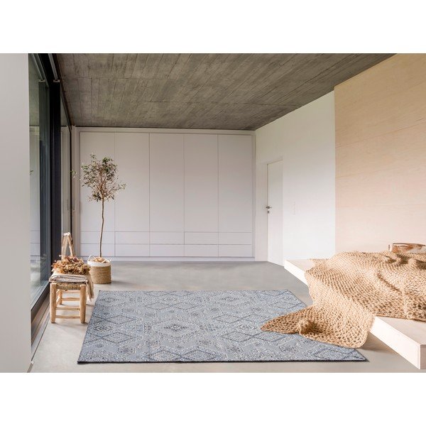 Tappeto azzurro 95x140 cm Arlette - Universal-image-1