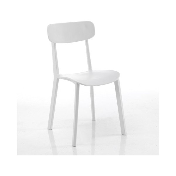Set di 4 sedie da pranzo bianche Mara - Tomasucci