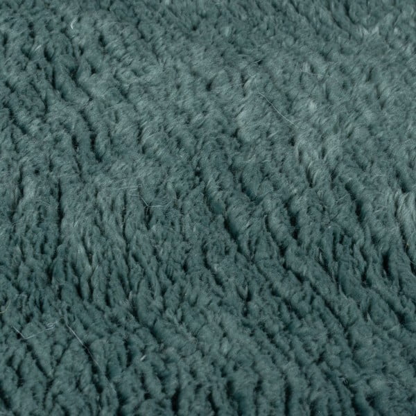 Tappeto in pelliccia sintetica color petrolio 160x230 cm Faroe Wool Look Fur - Flair Rugs-image-3