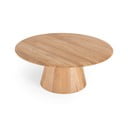 Tavolino rotondo in legno di quercia in colore naturale ø 80 cm Mushroom - Gazzda