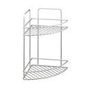 Mensola da bagno angolare a parete con due piani Refl - Metaltex