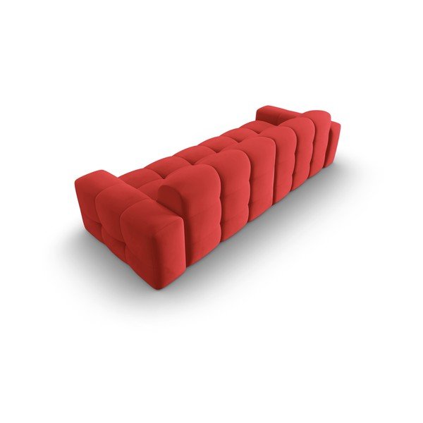 Divano in velluto rosso 255 cm Kendal - Micadoni Home-image-4