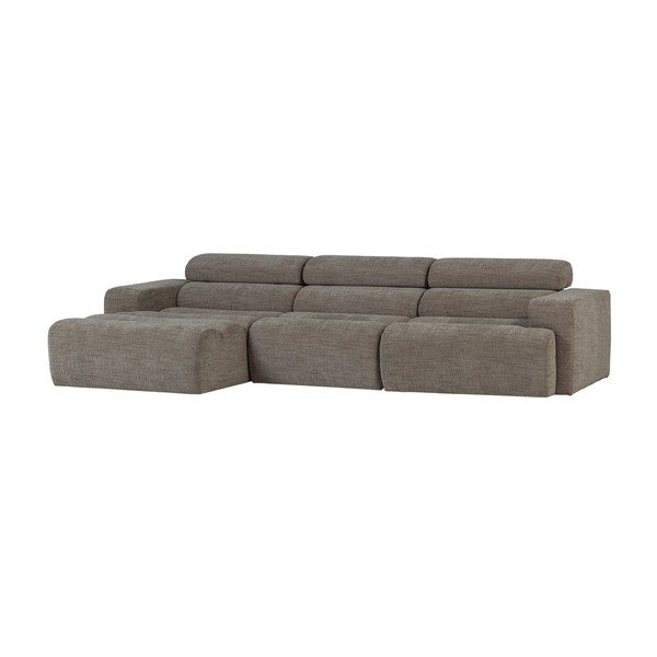 Divano angolare grigio reclinabile (con penisola a sinistra/con chaise lounge) Novi – WOOOD-image-1