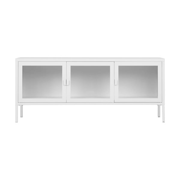 Mobile TV in metallo bianco 130x55 cm Brisbane - House Nordic