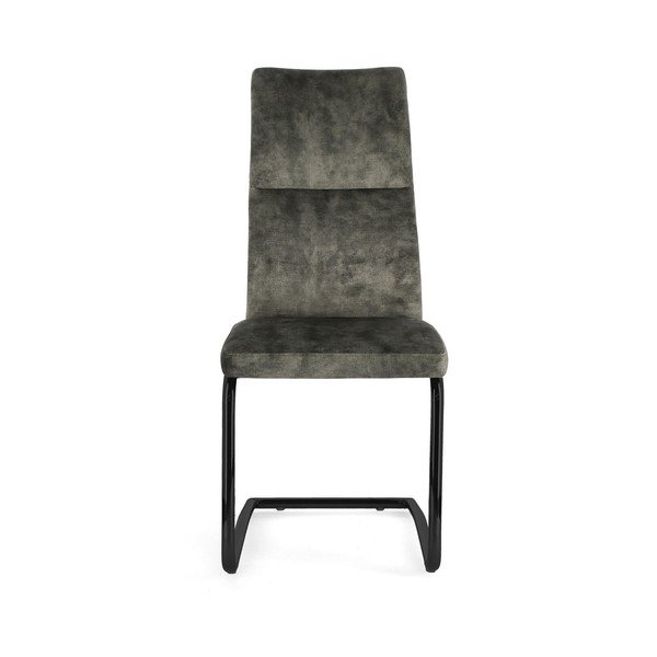 Sedia da pranzo verde in imbottito Thelma – Bizzotto-image-2