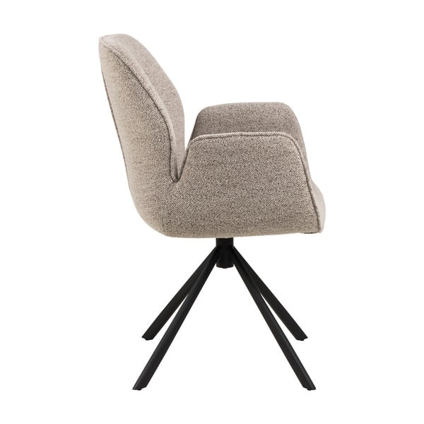 Sedia da pranzo grigio scuro in imbottito Aura – Actona-image-4