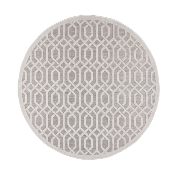 Tappeto tondo beige per esterni ø 160 cm Mondo - Flair Rugs