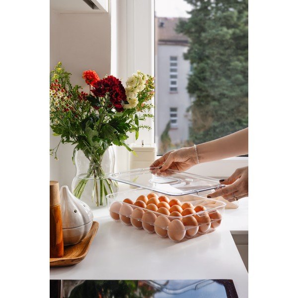 Vaso in vetro (altezza totale 20 cm) Clara – Casa Selección-image-1