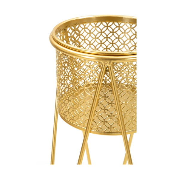 Set di 2 piedistalli per piante in metallo ø 20 cm altezza 46 cm Nat - Mauro Ferretti-image-3