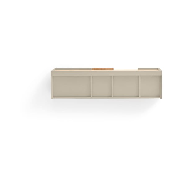 Cassettiera bassa beige/naturale in rovere 110x23 cm Otto - Teulat-image-4