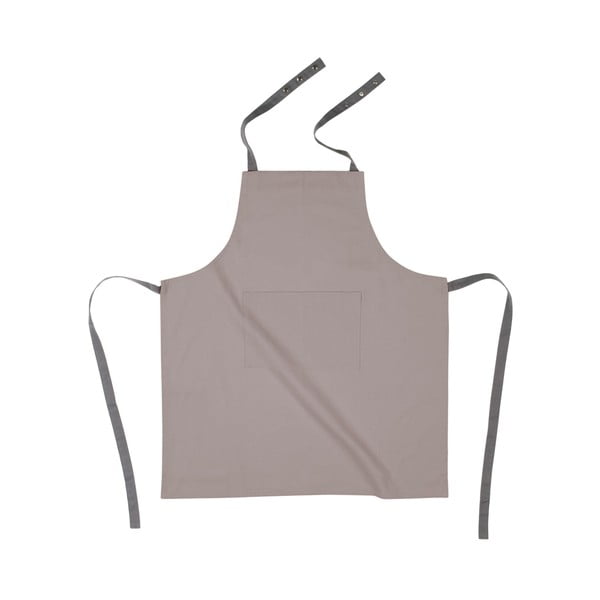 Grembiule da cucina in cotone grigio-marrone - Tiseco Home Studio