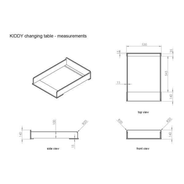 Fasciatoio in legno Kiddy - Vipack-image-2