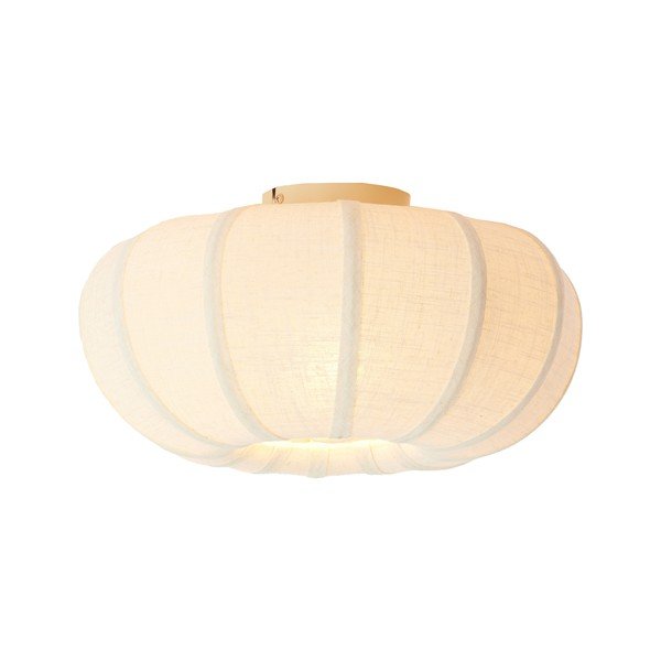 Plafoniera color crema con paralume in tessuto ø 40 cm Zosia – Light & Living-image-2
