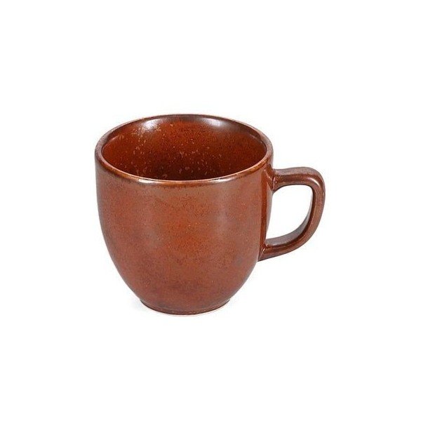 Tazzina per cappuccino marrone in porcellana 200 ml Ovio – BonBistro-image-2