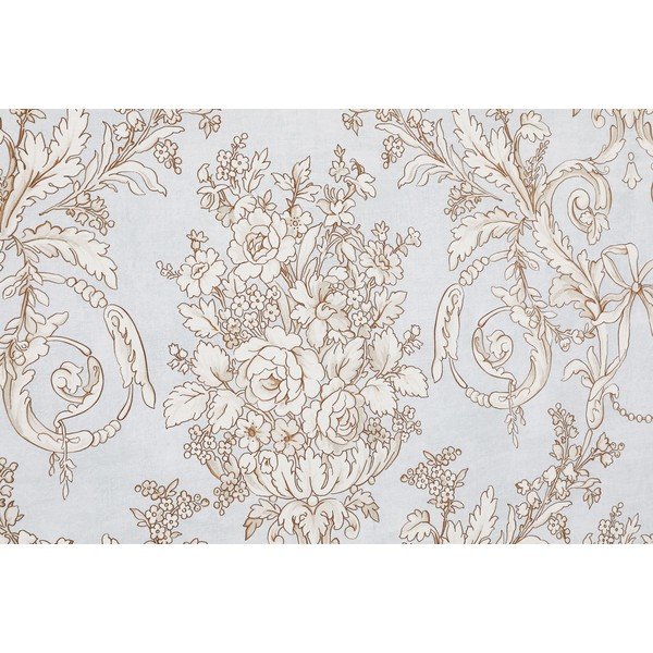 Biancheria da letto matrimoniale azzurro e beige in cotone sateen 240x220 cm Terry - Mijolnir-image-3