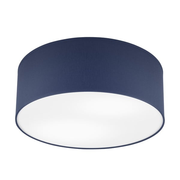 Lampada da soffitto blu scuro con paralume in tessuto ø 35 cm Vivian - LAMKUR