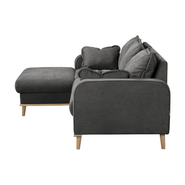 Divano angolare grigio scuro (angolo sinistro) Beata - Ropez-image-4