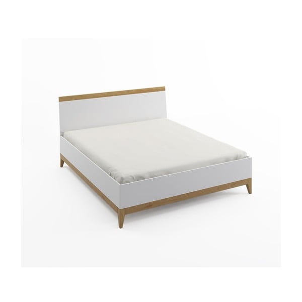 Letto matrimoniale in legno di pino massiccio SKANDICA Livia BC, 140 x 200 cm - Skandica