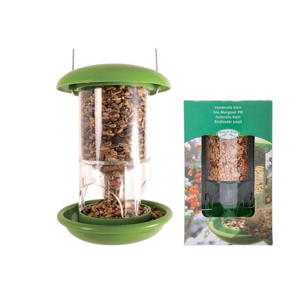 Zelené plastové krmítko Esschert Design, ⌀ 11,9 cm-image-1