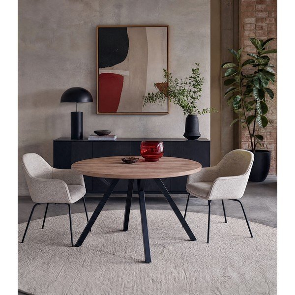 Tavolo da pranzo rotondo in rovere ø 120 cm Beni - Marckeric-image-1