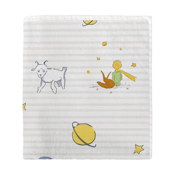 Asciugamano bianco per bambini 70x150 cm Son monde - Mr. Fox-image-3