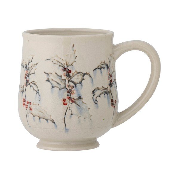 Tazza di Natale in gres beige da 0,45 l Hollie - Bloomingville