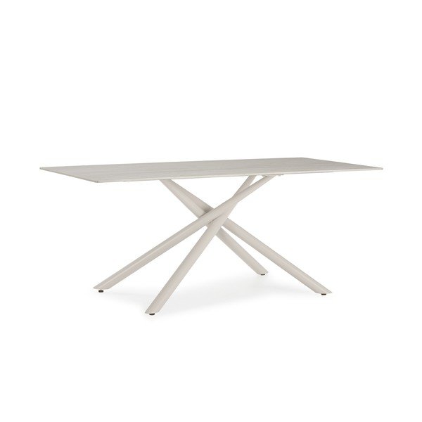 Tavolo da pranzo con piano in ceramica 90x180 cm Talia – Marckeric-image-2