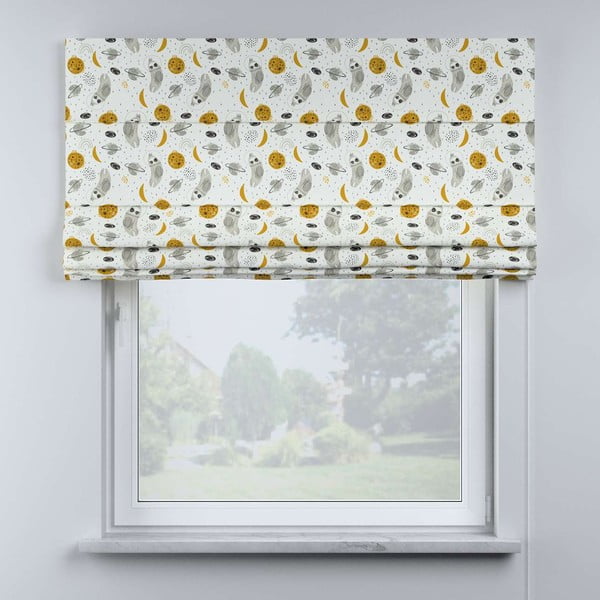 Tenda a rullo gialla e bianca per bambini 170x100 cm Magic - Yellow Tipi-image-1