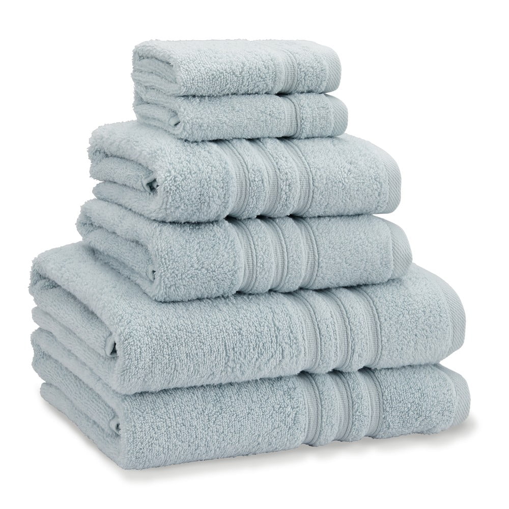 Set di asciugamani per viso e corpo tipo terry azzurri in cotone 6 pz Zero Twist – Catherine Lansfield | Asciugamani