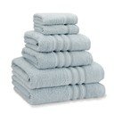 Set di asciugamani per viso e corpo tipo terry azzurri in cotone 6 pz Zero Twist – Catherine Lansfield