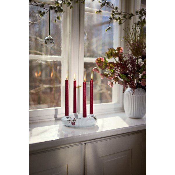 Portacandela in porcellana a tema natalizio per avvento Hammershøi Christmas – Kähler Design-image-2