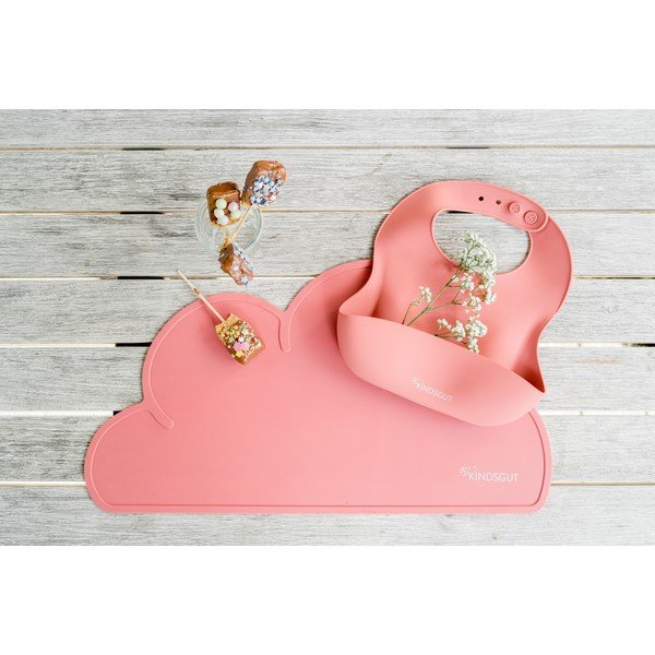 Tovaglietta in silicone rosa scuro Cloud, 49 x 27 cm - Kindsgut-image-1
