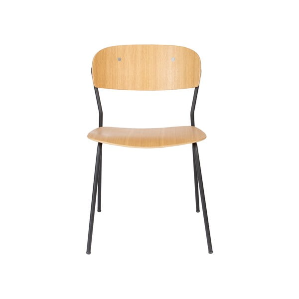 Sedie da pranzo in set di 2 pezzi in pioppo naturale Jolien - White Label-image-2