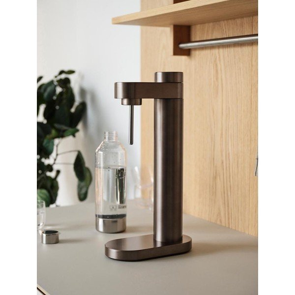 Set per bevande gassate marrone in acciaio inox Brus – Stelton-image-4