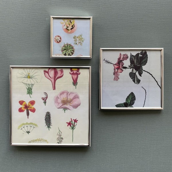 Cornice da appoggio/parete in metallo color argento 16x16 cm Sweet Memory - Zilverstad-image-3