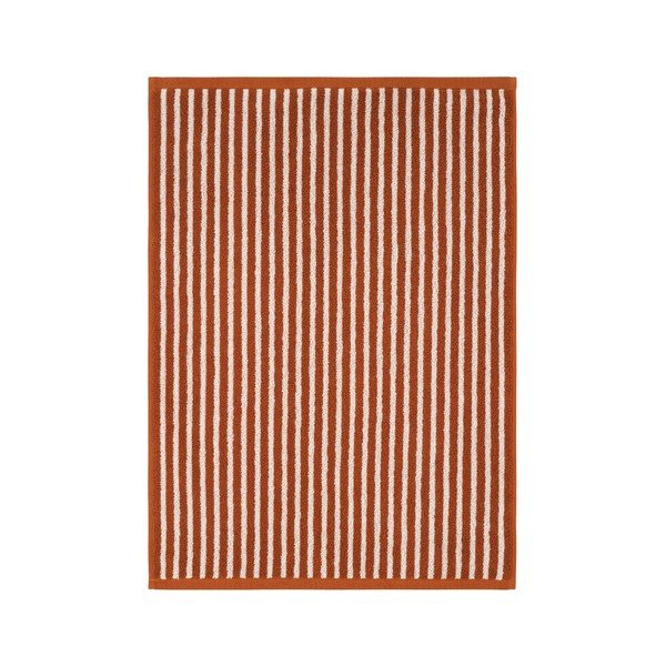 Asciugamano marrone cognac/color crema in cotone 50x70 cm Dixie – Jotex