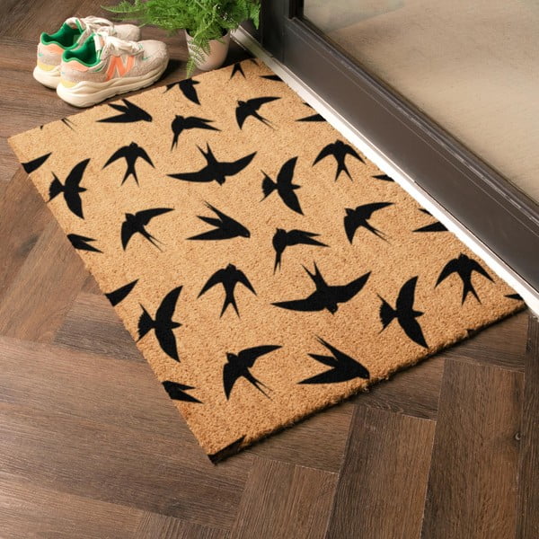 Zerbino in fibre di cocco 40x60 cm Swallows – Artsy Doormats-image-1