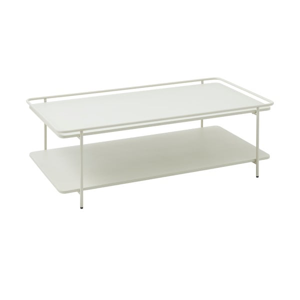 Tavolino da salotto grigio chiaro in metallo 55x110 cm Yuba – Unique Furniture-image-1