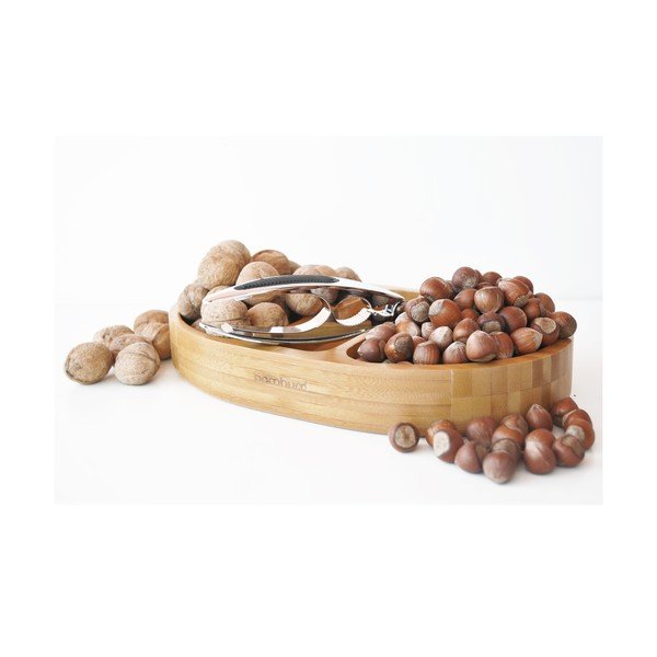 Ciotola in bambù per noci con schiaccianoci Noce - Bambum-image-1