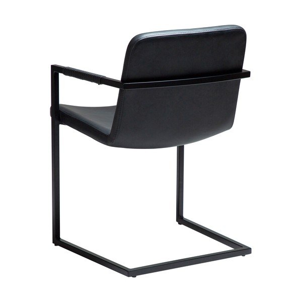 Sedia da pranzo nera con braccioli Bounce – DAN-FORM Denmark-image-3