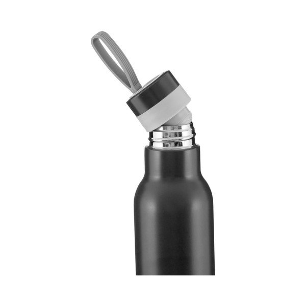 Bottiglia sportiva nera opaca Mimo, 500 ml - Premier Housewares-image-1