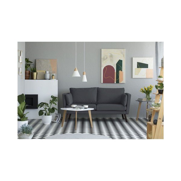 Divano a 3 posti grigio scuro Elena - Mazzini Sofas-image-3