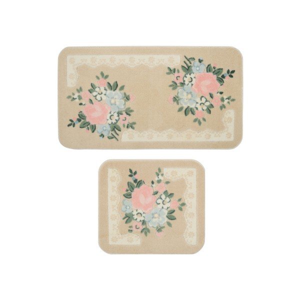 Sada 2 koupelnových předložek Confetti Bathmats June Pink