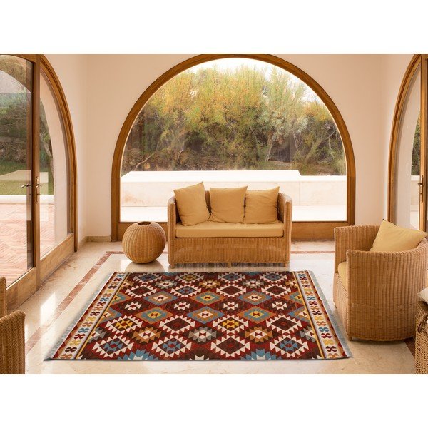 Tappeto rosso Caucas Ethnic, 80 x 150 cm - Universal-image-1